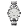 WWOOR 8028 White Steel Band Watch Men Quartz-Watch Luxury Brand Waterproof Men's Watch